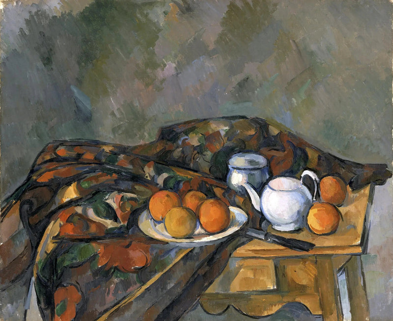 Stilleben med tekannen - Paul Cézanne