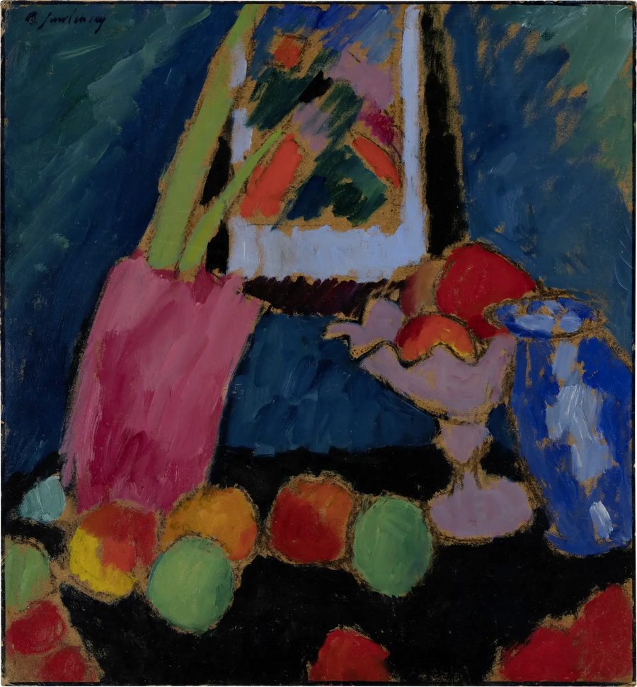 Dødt natur med lilla bolle - Alexej von Jawlensky

Source:
Nature morte au bol violet - Alexej von Jawlensky