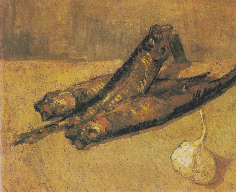Stilleben med løk og hvitløk - Vincent van Gogh