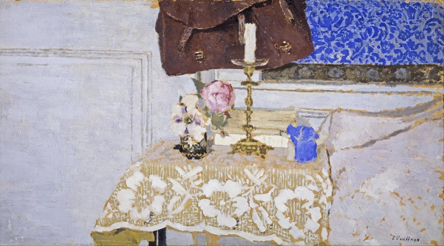 Stillleben med lysestake - Édouard Vuillard