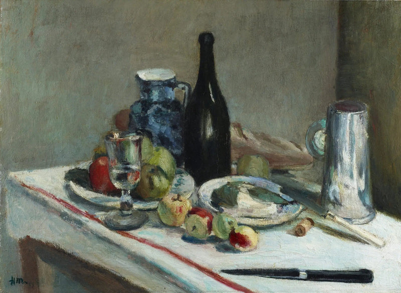 Stilleben med svart kniv - Henri Matisse