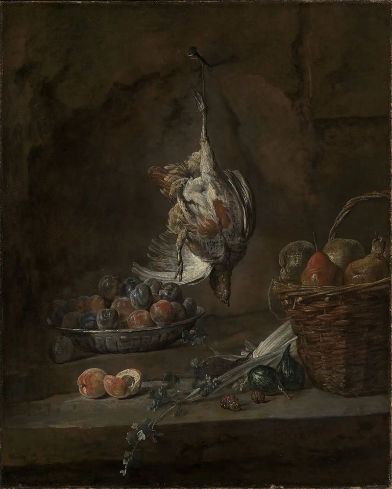 Død natur med fasan - Jean Siméon Chardin