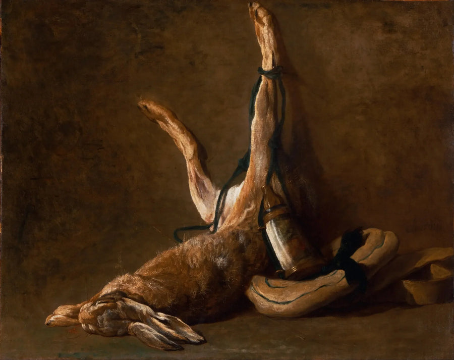 Dødsstillhet med hare - Jean Siméon Chardin