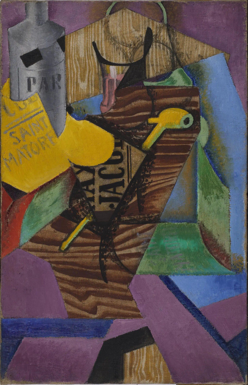 Stillleben med bok - Juan Gris