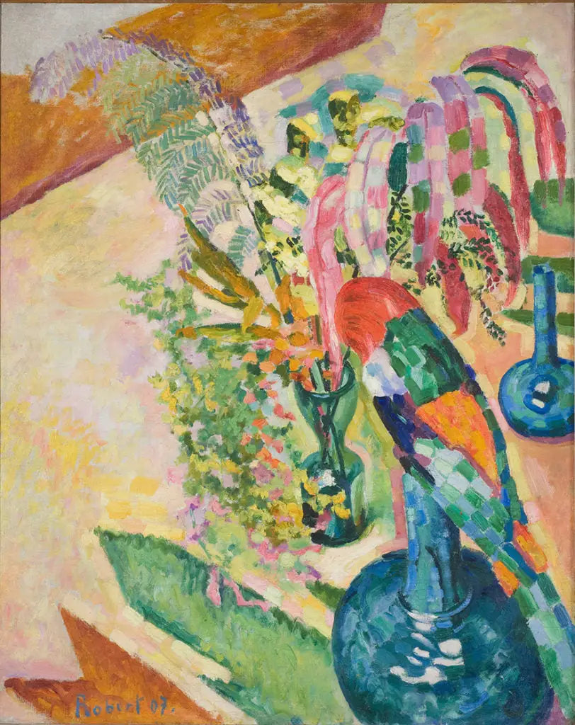 Stilleben med papegøye - Robert Delaunay