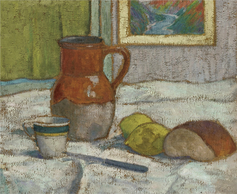 Dødt natur med krus og kopp - Émile Bernard