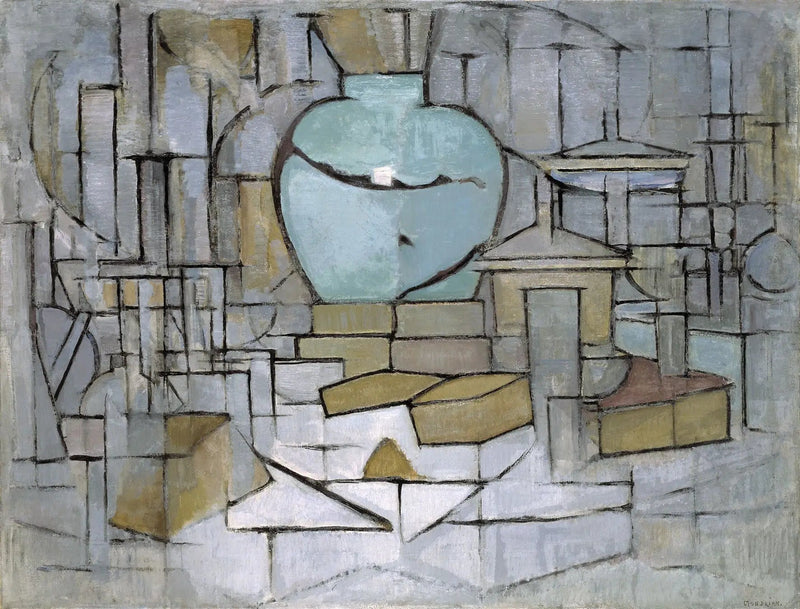 Stilleben med ingefærkrukke II - Piet Mondrian