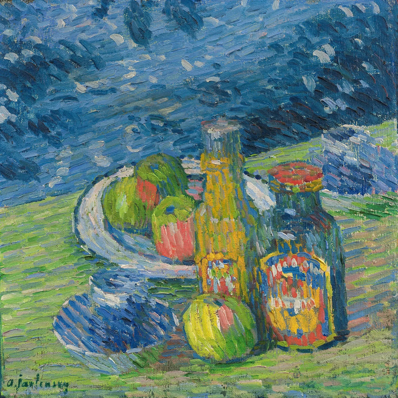 Dødsnatur med flasker og frukt - Alexej von Jawlensky

Source:
Nature morte aux bouteilles et aux fruits - Alexej von Jawlensky