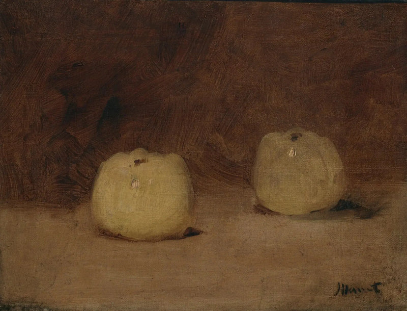 Stilleben med to epler - Édouard Manet