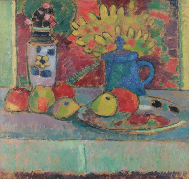 Dødsnatur med blomster og frukt - Alexej von Jawlensky

Source:
Nature morte aux fleurs et aux fruits - Alexej von Jawlensky