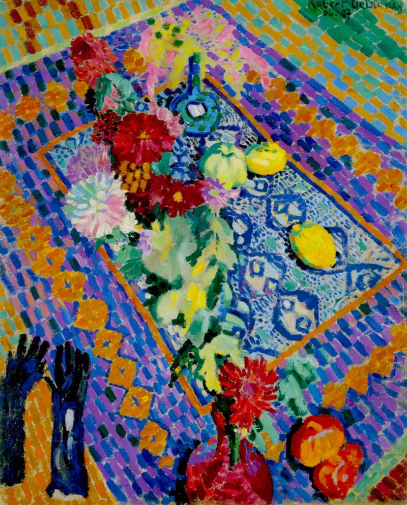 Stilleben med hansker - Robert Delaunay