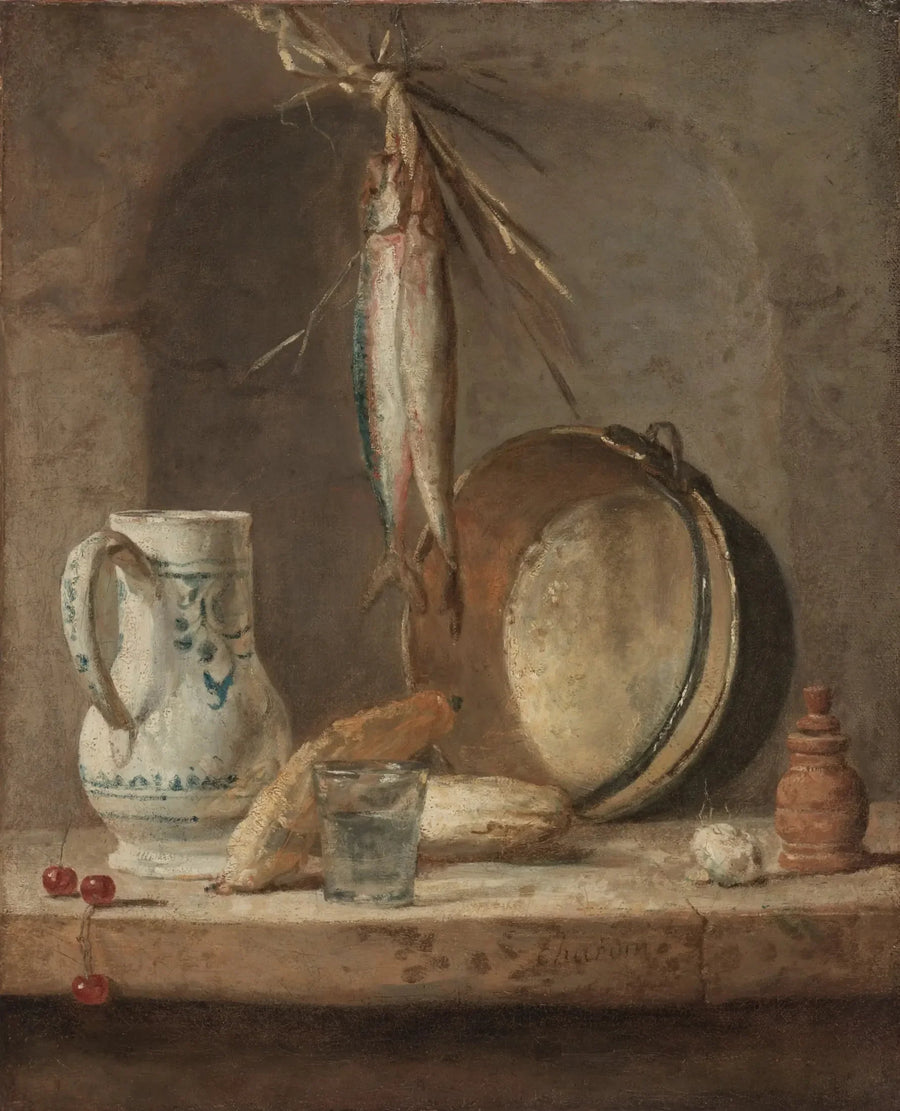 Dødsstillleben med sild - Jean Siméon Chardin