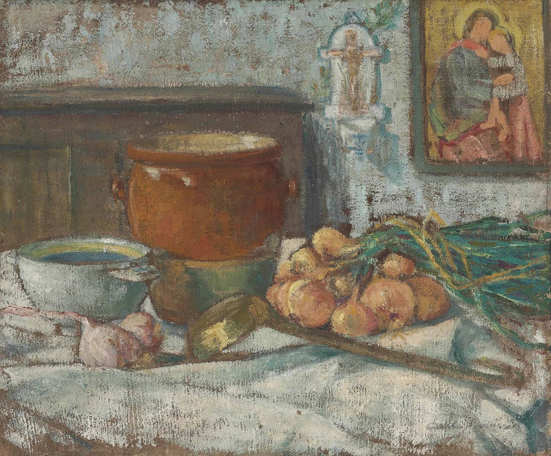 Dødsstillhet med løk - Émile Bernard