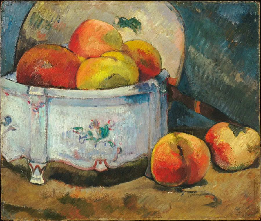 Stilleben med ferskener - Paul Gauguin