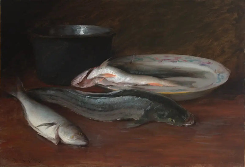 Dødsnatur med fisk - William Merritt Chase

Source:
Nature morte aux poissons - William Merritt Chase