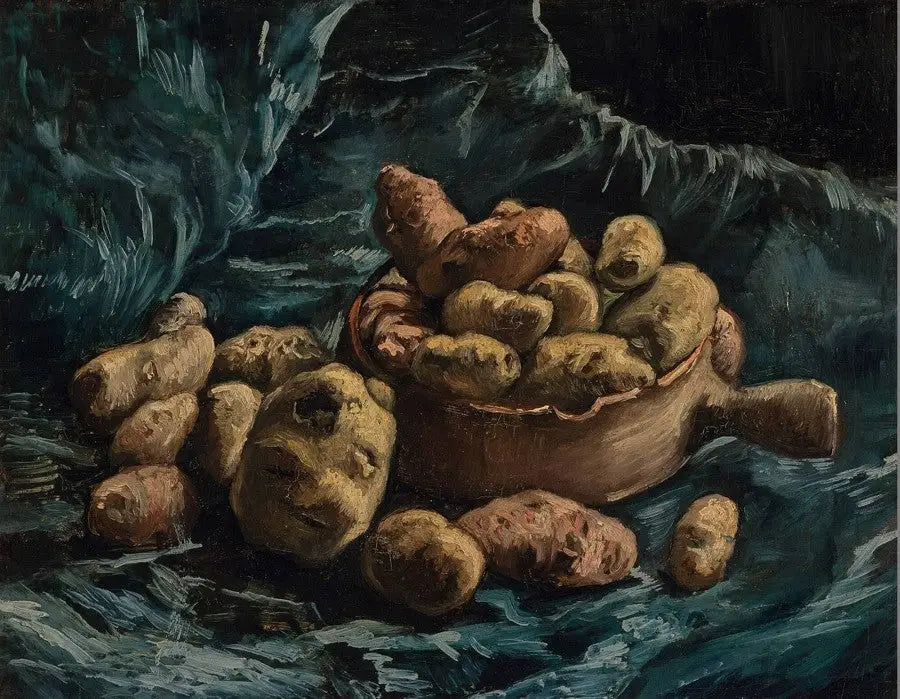 Nature morte aux pommes de terre - Vincent van Gogh image 1 copie peinte à la main à l’huile