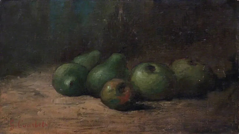 Fruktstilleben med epler og pærer - Gustave Courbet