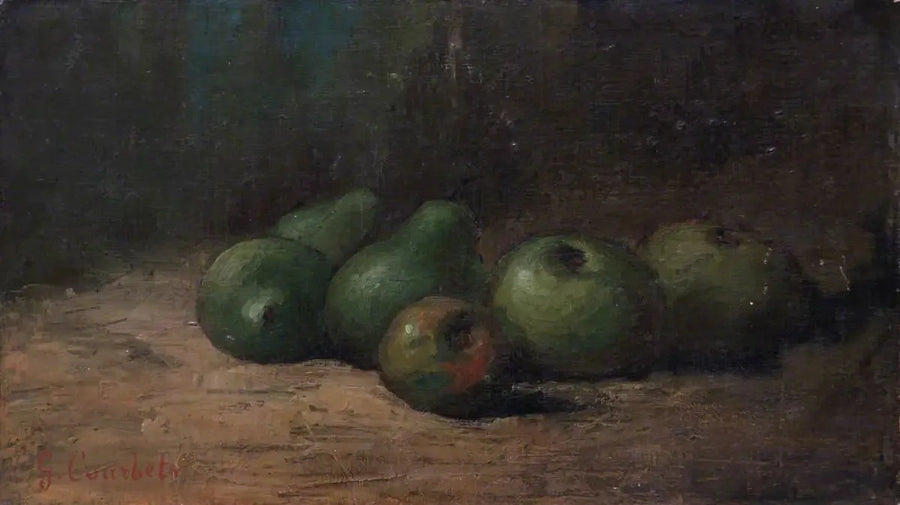 Fruktstilleben med epler og pærer - Gustave Courbet
