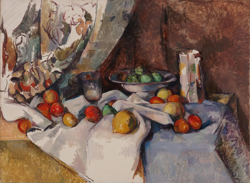 Stilleben med epler - Paul Cézanne