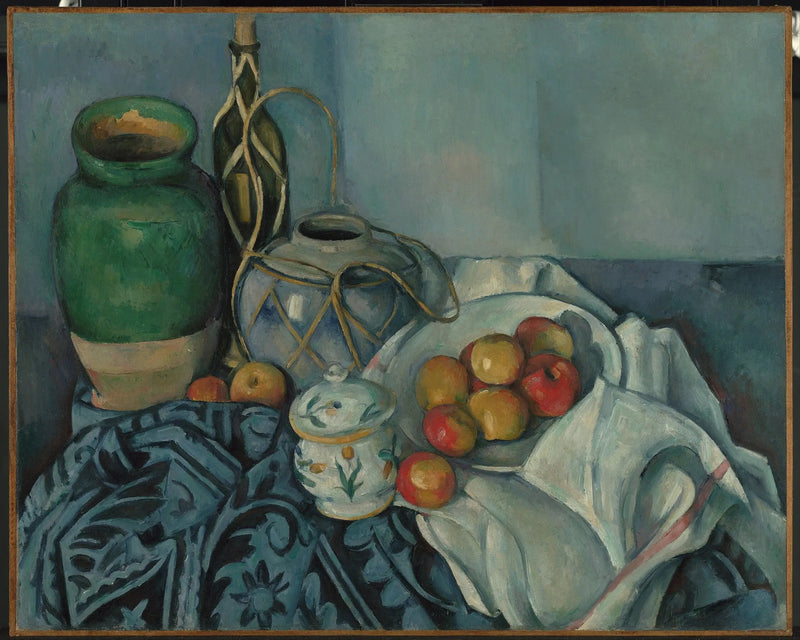 Stilleben med epler - Paul Cézanne