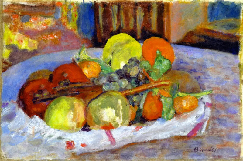 Stilleben med epler - Pierre Bonnard