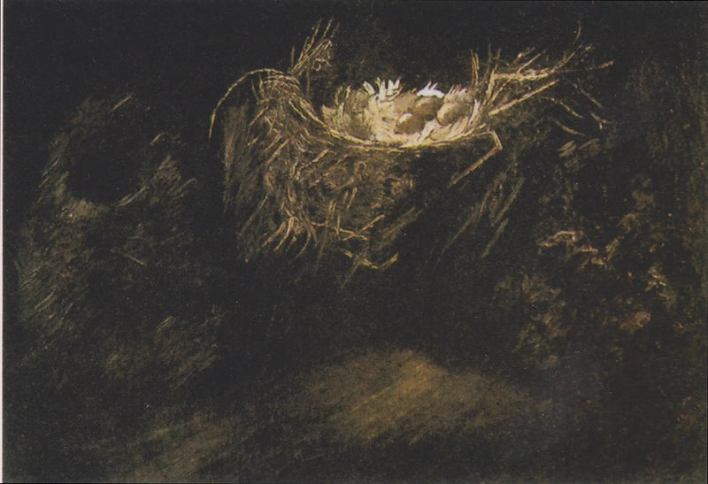 Stilleben med tre fuglereder - Vincent van Gogh