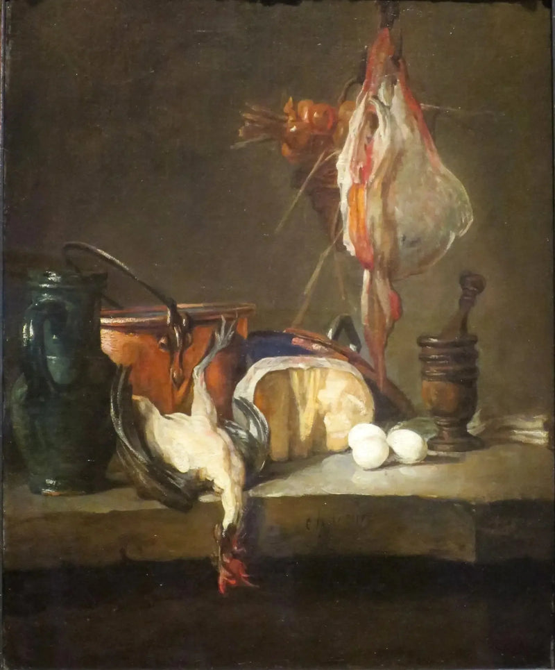 Dødsstillhet med fjærfe - Jean Siméon Chardin