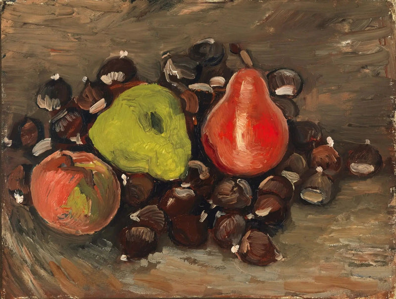 Stilleben med frukt og kastanjer - Vincent van Gogh
