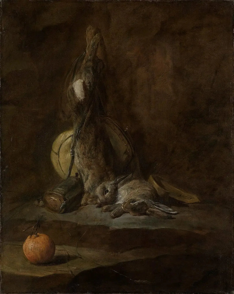 Dødt natur med døde kaniner - Jean Siméon Chardin