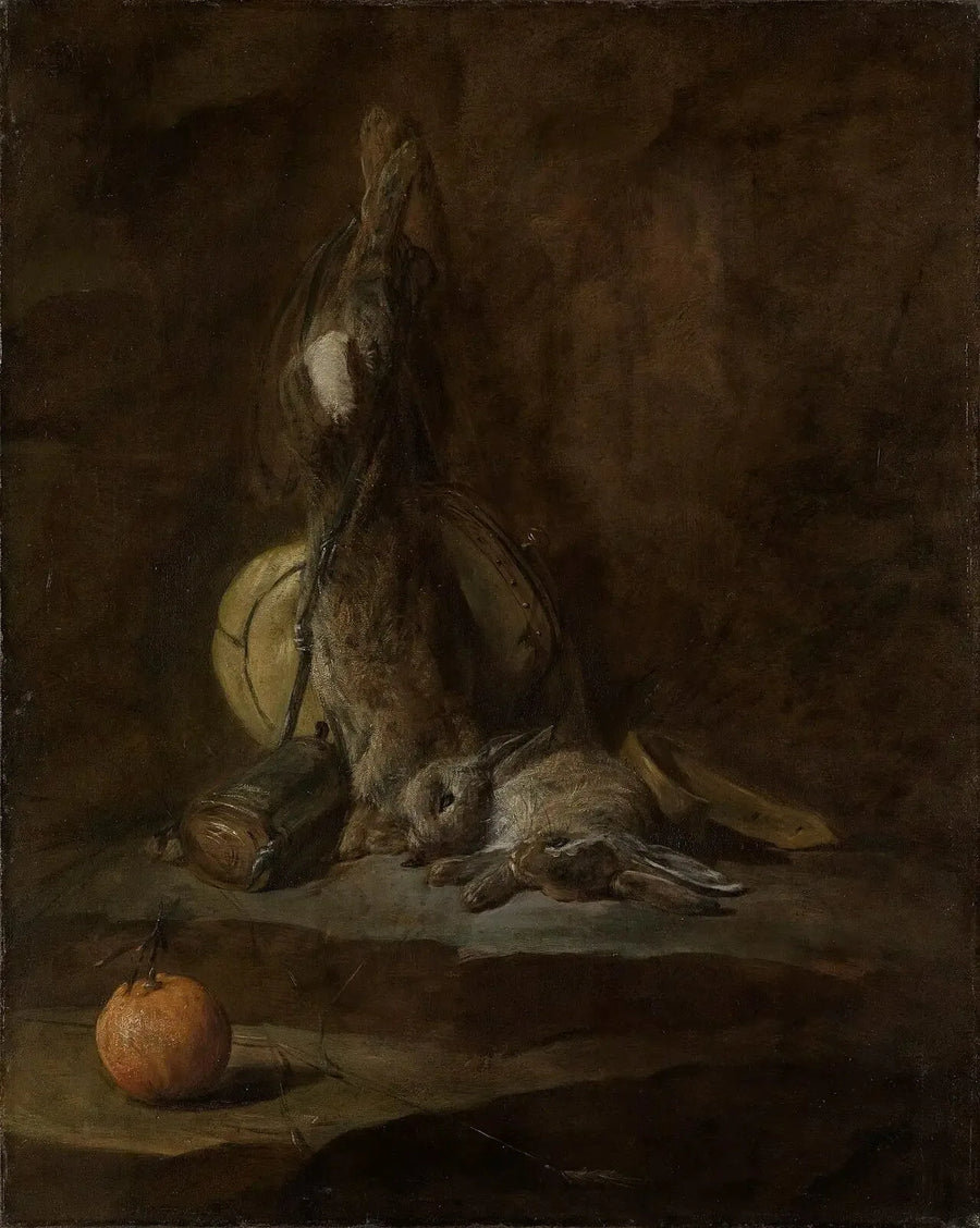 Dødt natur med døde kaniner - Jean Siméon Chardin