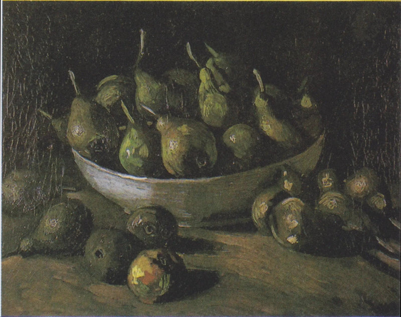Stilleben med en steinskål og pærer - Vincent van Gogh
