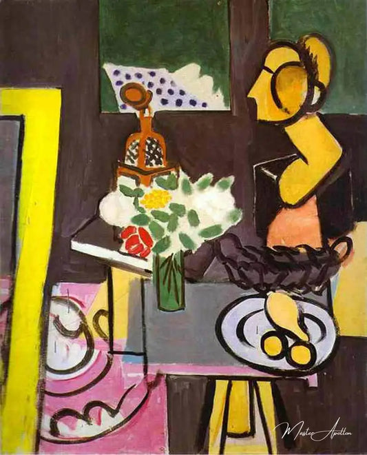 Nature morte avec un buste en plâtre - Matisse - Reproductions de tableaux et peintures haut de gamme