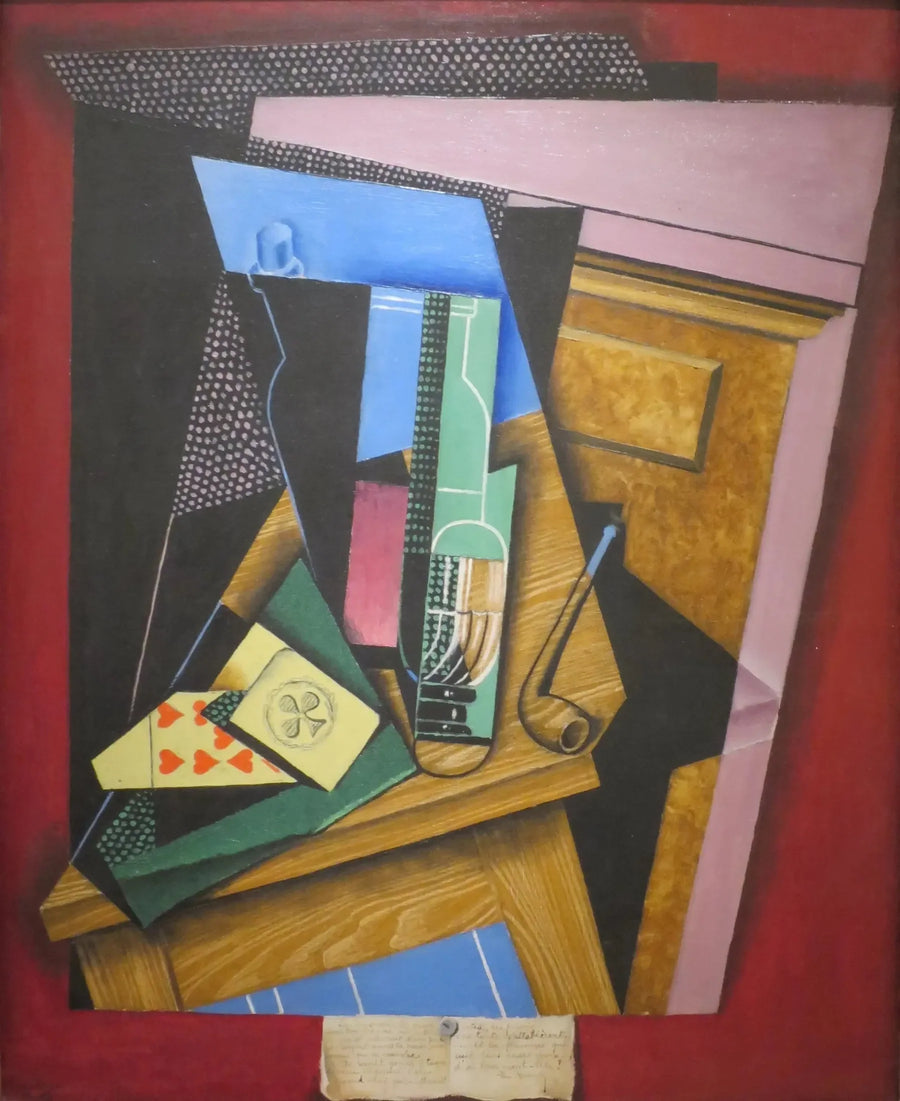 Dødsnatur med et dikt - Juan Gris