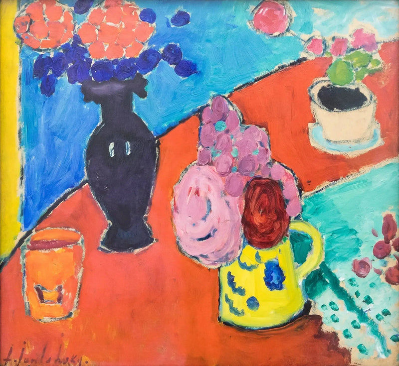 Dødsnatur med vase og krukke - Alexej von Jawlensky

Source:
Nature morte avec vase et cruche - Alexej von Jawlensky