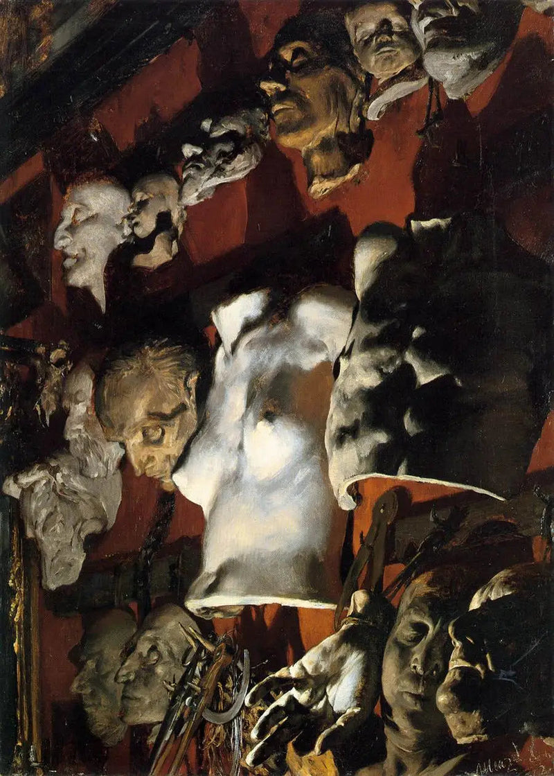 atelier død natur - Adolph von Menzel