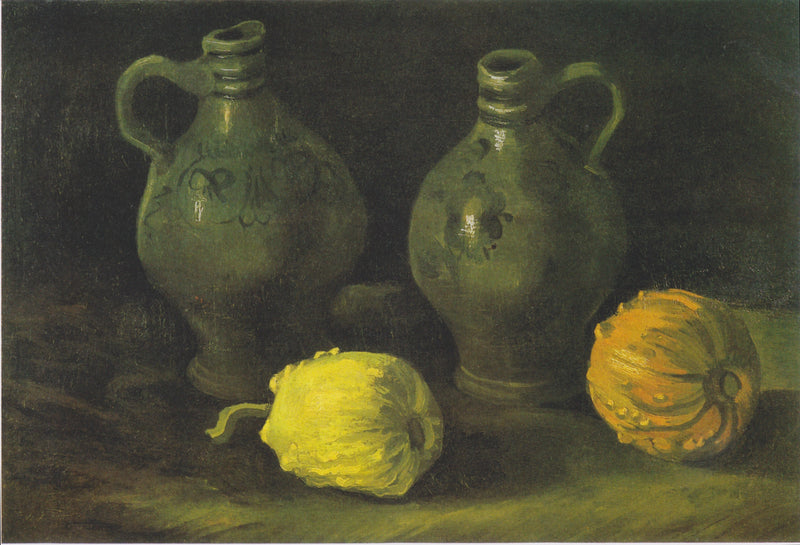 Stilleben med to krukker og to gresskar - Vincent van Gogh