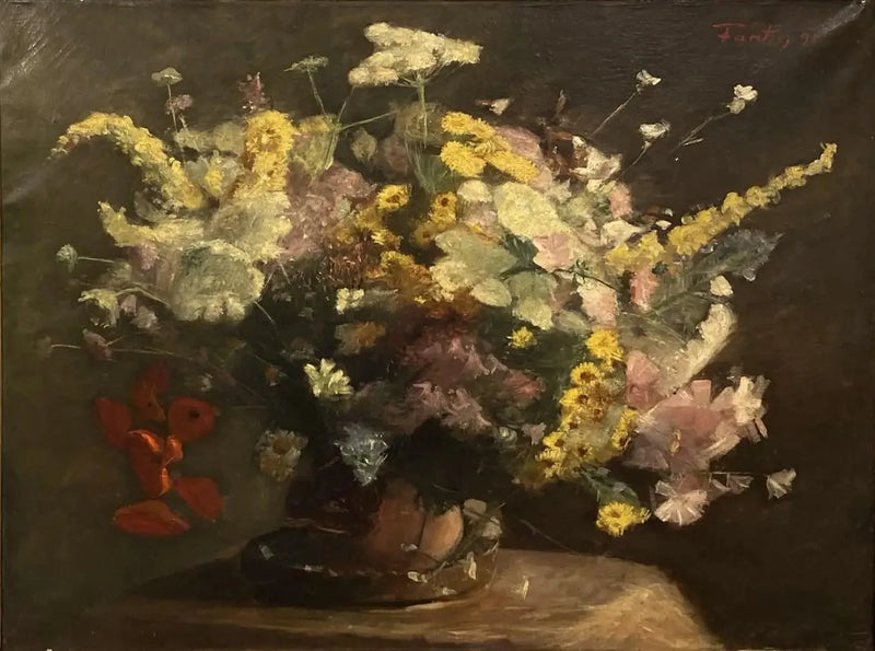 Dødt natur: fløyelsmyke blomster - Henri Fantin-Latour

Source:
Nature morte : fleurs veloutées - Henri Fantin-Latour