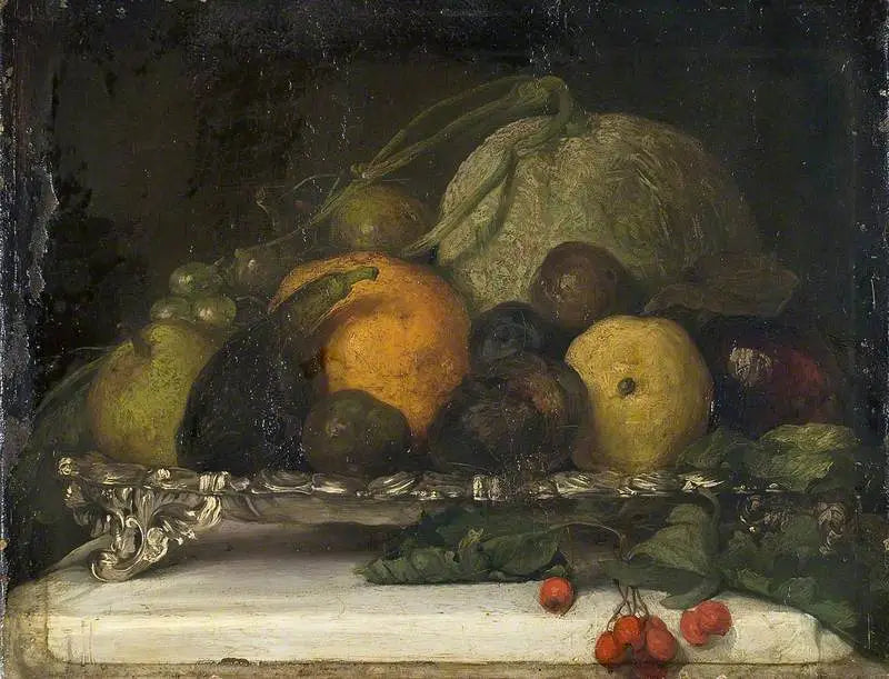 Nature morte, fruits - Frederic Leighton image 1 copie peinte à la main à l’huile
