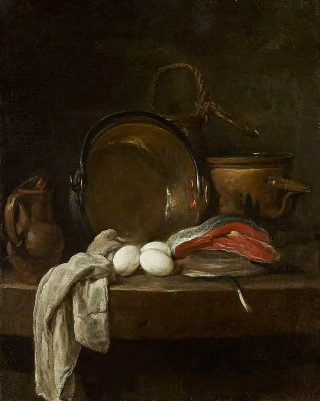 Dødsstillhet: Kjøkkenbordet - Jean Siméon Chardin