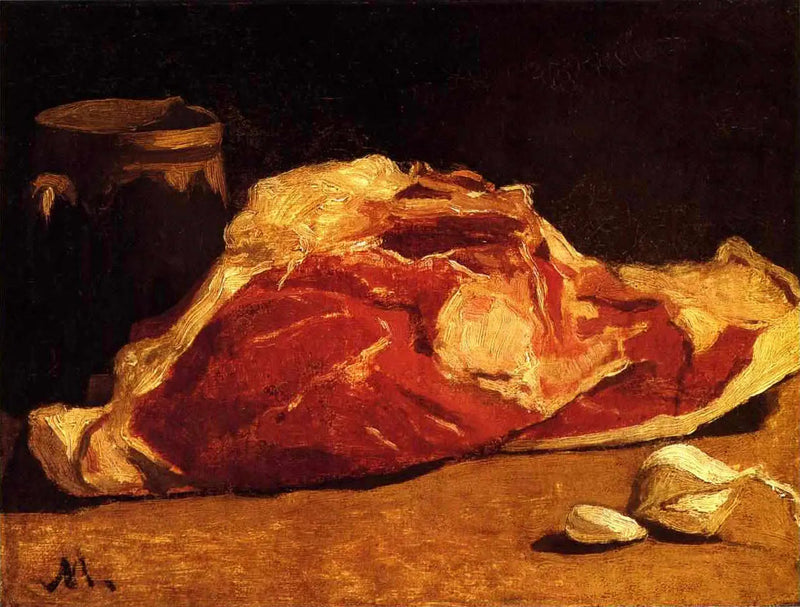 Nature Morte, kjøttkvarteret - Claude Monet
