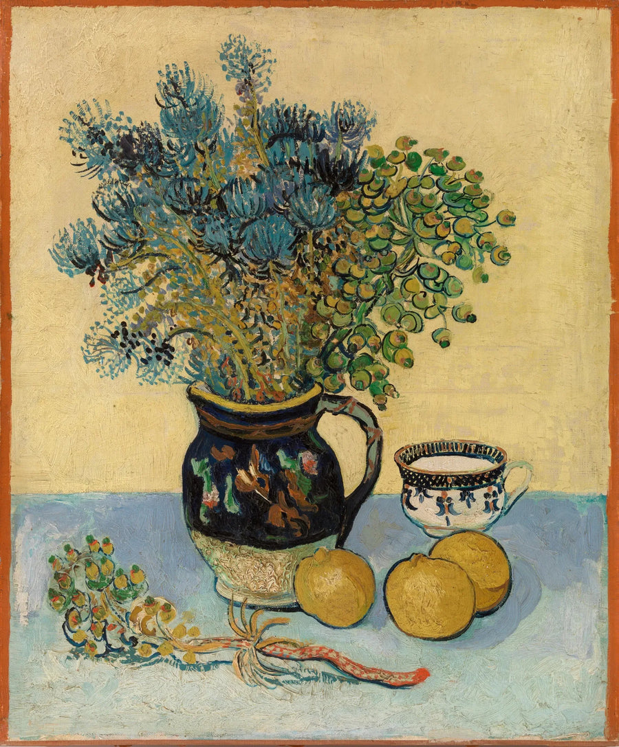 Stilleben: majolika med ville blomster - Vincent van Gogh