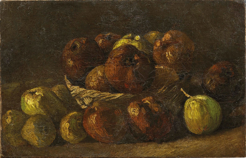 Stilleben med eplekorg - Vincent van Gogh