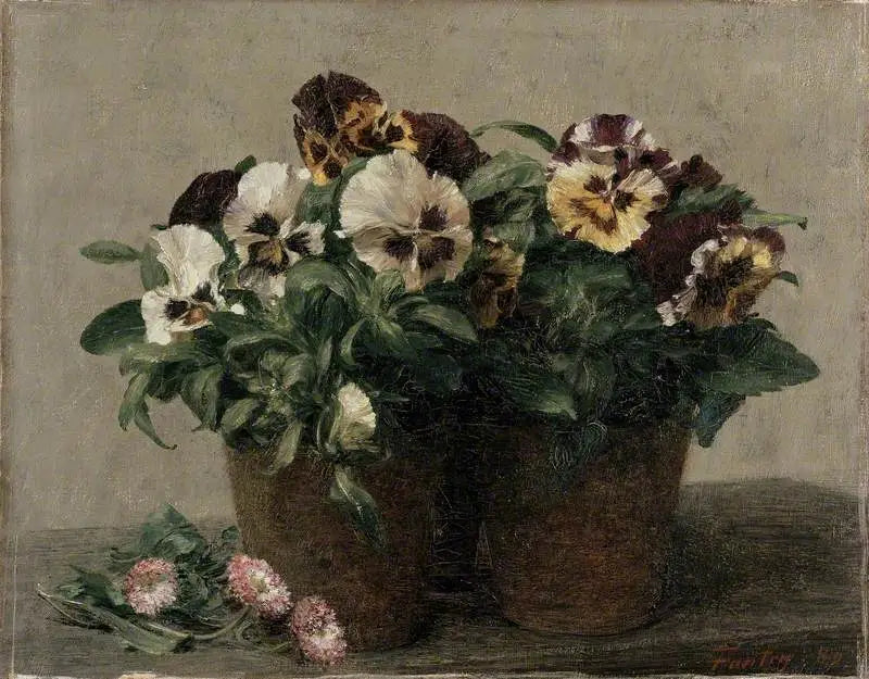 Dødsfugl: tanker og margeritter - Henri Fantin-Latour

Source:
Nature morte : pensées et marguerites - Henri Fantin-Latour