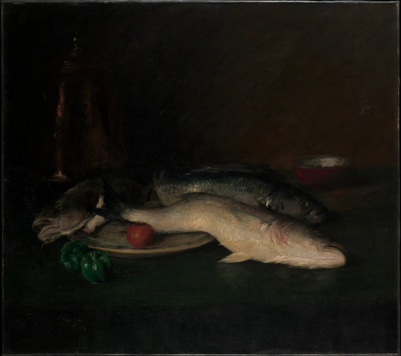 Dødsstillhet: Fisk - William Merritt Chase

Source:
Nature morte : Poisson - William Merritt Chase