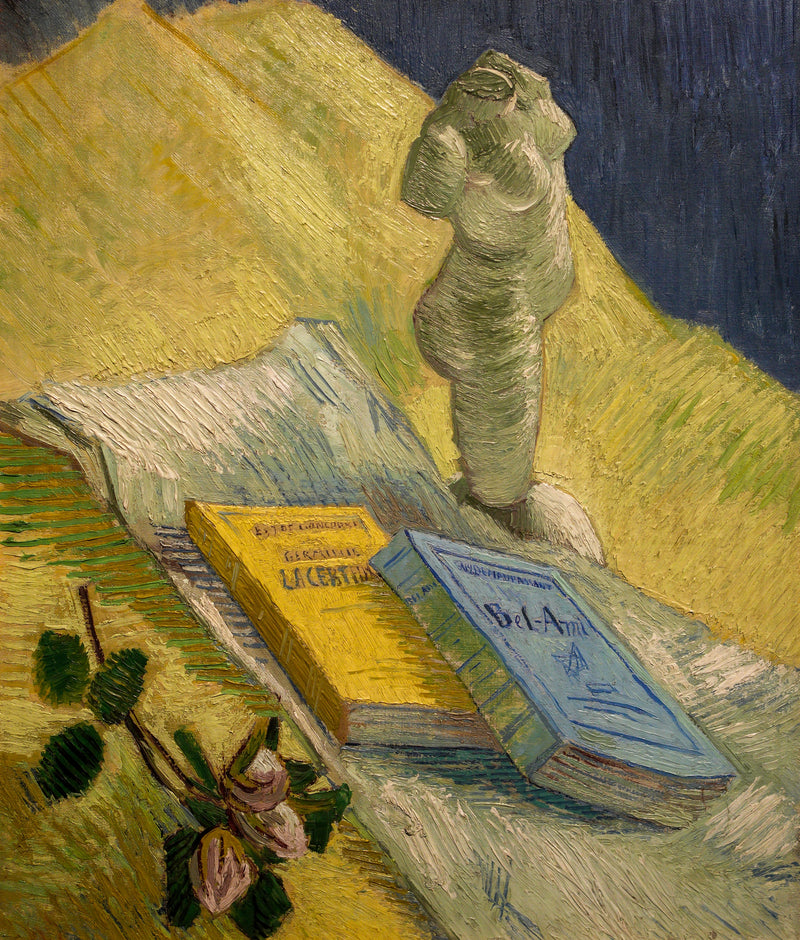 Stilleben med gipsfigur og to romaner - Vincent van Gogh
