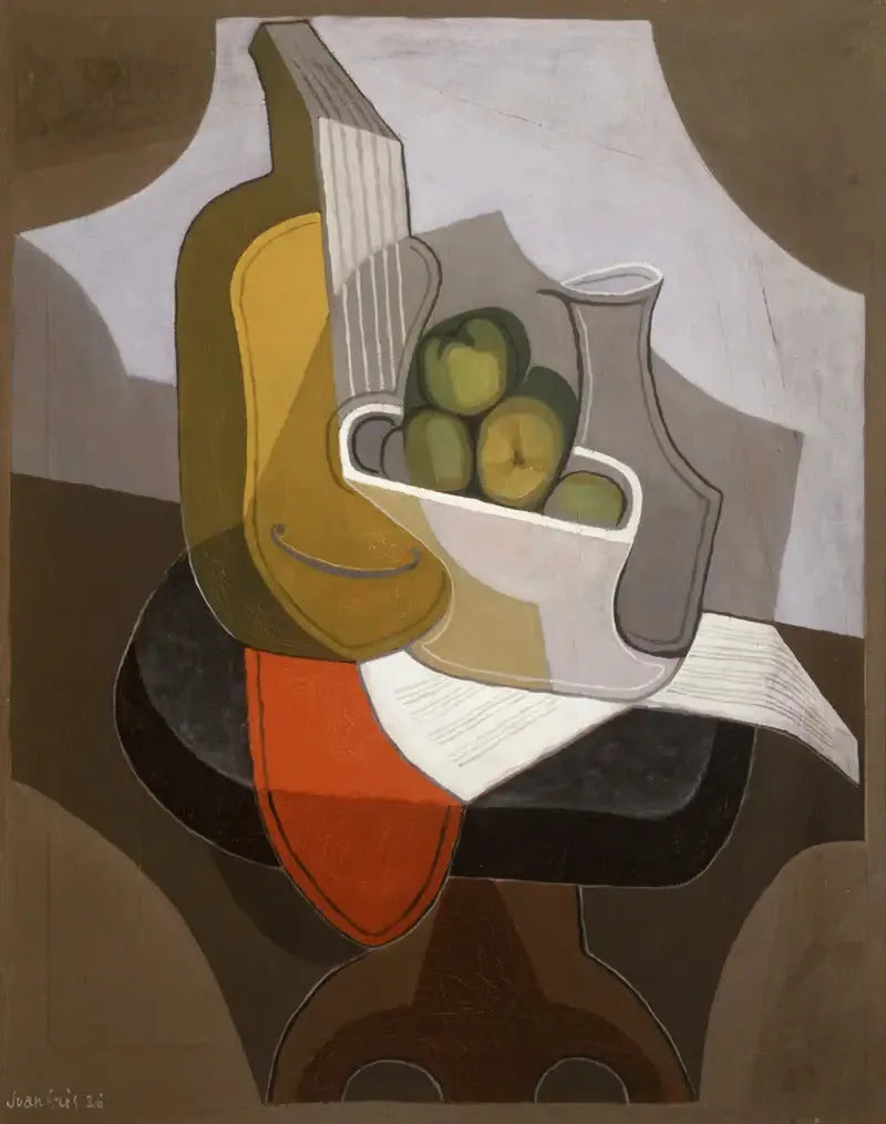 Stillleben: Tisch mit rotem Tuch - Juan Gris