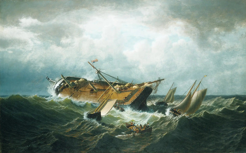 Nødsalget utenfor Nantucket (Nødsalget utenfor Nantucket etter en storm) - William Bradford

Source:
Naufrage au large de Nantucket (Navrage au large de Nantucket après une tempête) - William Bradford