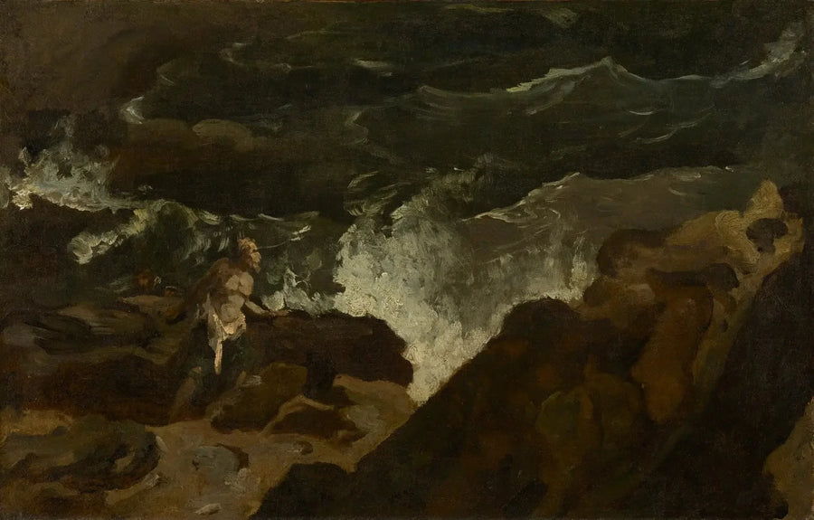 Nedsatt på en strand (Stormen) - Théodore Géricault