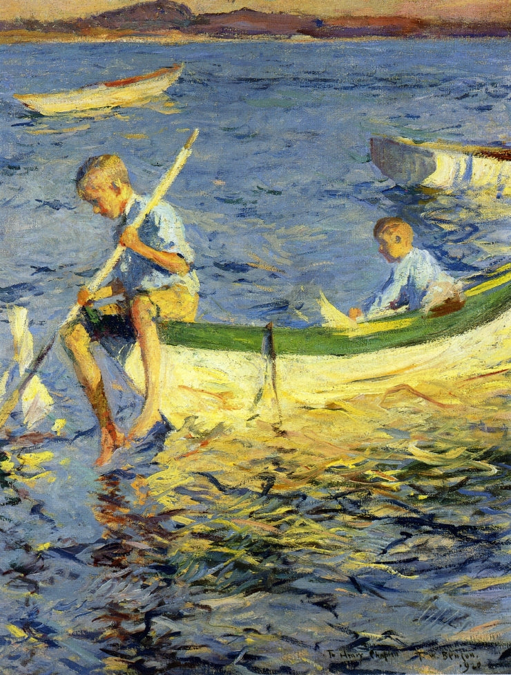 Fritidsbåt navigasjon i Vinalhaven - Frank Weston Benson