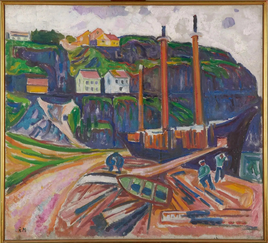 Skip under demontering - Edvard Munch
